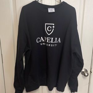 Capella University Black Champion Sweatshirt